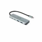 Dicota Hub 4 Θυρών USB 3.2 με σύνδεση USB-A Γκρι D32061