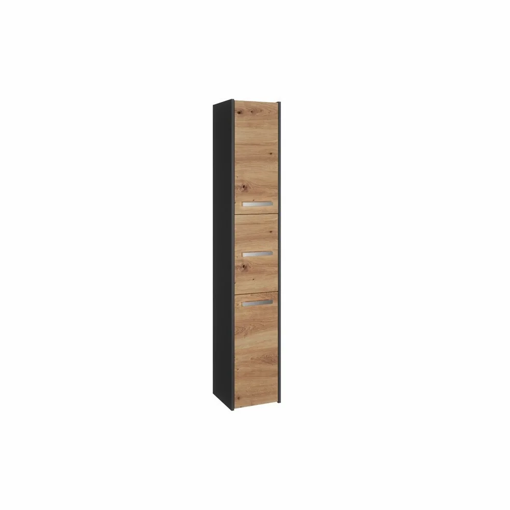 20241030153409_ntoulapi_mpaniou_drys.jpeg Ντουλάπι Μπάνιου 30x30x170cm Δρυς - Image 1
