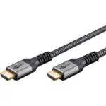 Goobay HDMI 2.0 Premium High Speed 4K 60Hz HDR Cable HDMI male - HDMI male 15m Μαύρο 64998
