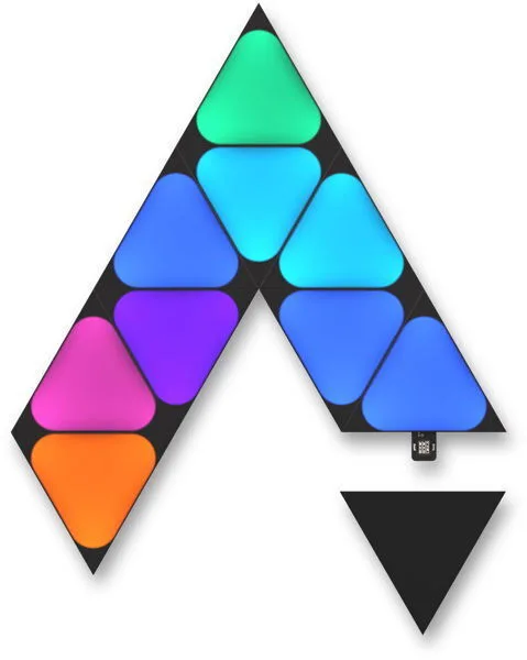 20241105132937_nanoleaf_shapes_ultra_black_mini_triangle_expansion_pack_10_additional_mini_triangular_led_panels_smart_modular_rgbw_wi_fi_16_million_colors_wall_ligh.jpeg Nanoleaf Shapes Ultra Black Mini Triangle Expansion Pack 10 Additional Mini Triangular Led Panels Smart Modular Rgbw Wi-fi 16 Million Colors Wall Light Indoor Music Sync Works Alexa - Image 1