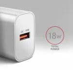 Axagon Φορτιστής Χωρίς Καλώδιο 18W Quick Charge 3.0 Λευκός