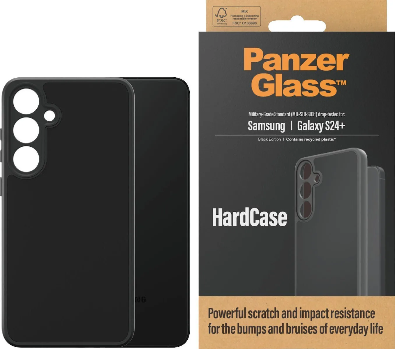 20241122141504_f015b60c.jpeg PanzerGlass Hard Back Cover Πλαστικό Μαύρο (Galaxy S24+) 1221 - Image 1