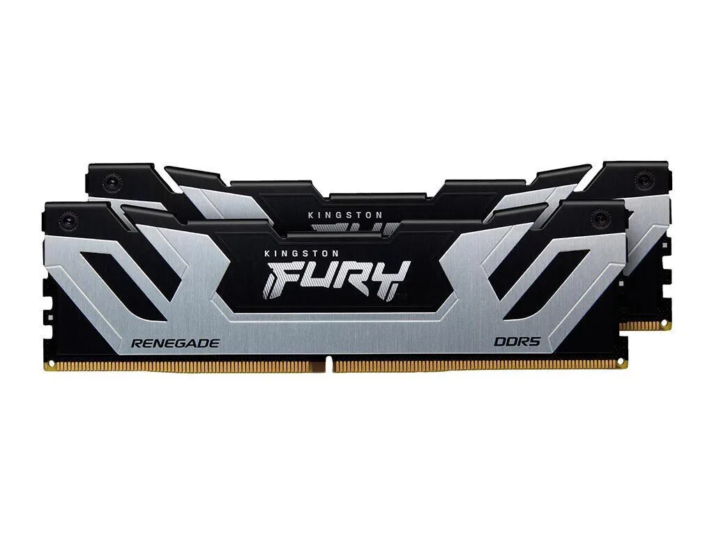 Kingston Fury Renegade Silver DDR5 48GB RAM με 2x24GB Modules και Ταχύτητα 8400 για Desktop KF584CU40RSK2-48 - Image 1