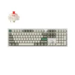 Keychron Q6 Max QMK/VIA Q6M-P1 Ασύρματο Gaming Μηχανικό Πληκτρολόγιο με Gateron Jupiter Red διακόπτες και RGB φωτισμό (Αγγλικό US) Shell White
