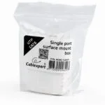 Cablexpert Μονή Πρίζα Δικτύου RJ45 με Πλαίσιο Τύπου Cat6 σε Λευκό Χρώμα NCAC-1U6-01