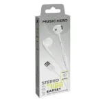 SBS Music Hero In-ear Handsfree Ακουστικά με Βύσμα USB-C Λευκό