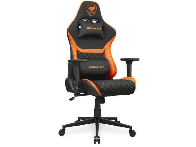 Cougar Armor One V2 F Υφασμάτινη Καρέκλα Gaming με Ρυθμιζόμενα Μπράτσα Πορτοκαλί - Image 1