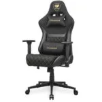 Cougar Armor One V2 Gold F Υφασμάτινη Καρέκλα Gaming με Ρυθμιζόμενα Μπράτσα Χρυσή