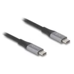 DeLock USB 2.0 Cable USB-C male - USB-C 240W PD Μαύρο 2m 81192