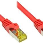 Good Connections S/FTP Cat.7 (10Gbps) Καλώδιο Δικτύου Ethernet 1m Κόκκινο