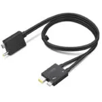 Lenovo Thunderbolt Cable 24 Pin Usb-c Slim Tip Black 24 Pin Usb-c/power Dc Jack 0.7 M