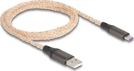 DeLock USB 2.0 Cable USB-C male - USB-A 1m 88164 - Image 1