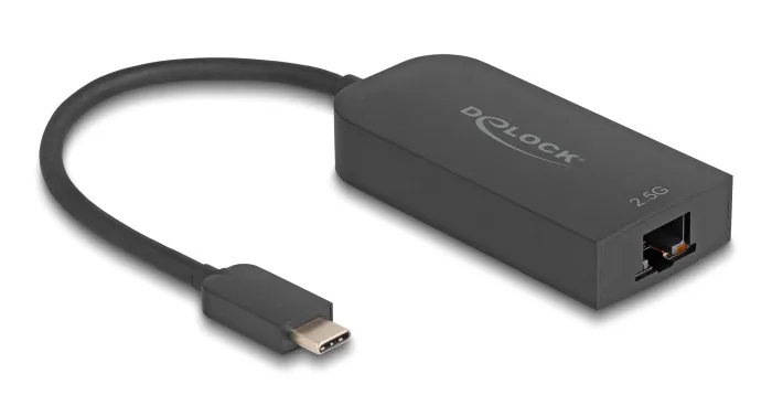 DeLock 66046 Αντάπτορας Δικτύου USB-C με Ενσύρματη Σύνδεση Ethernet - Image 1