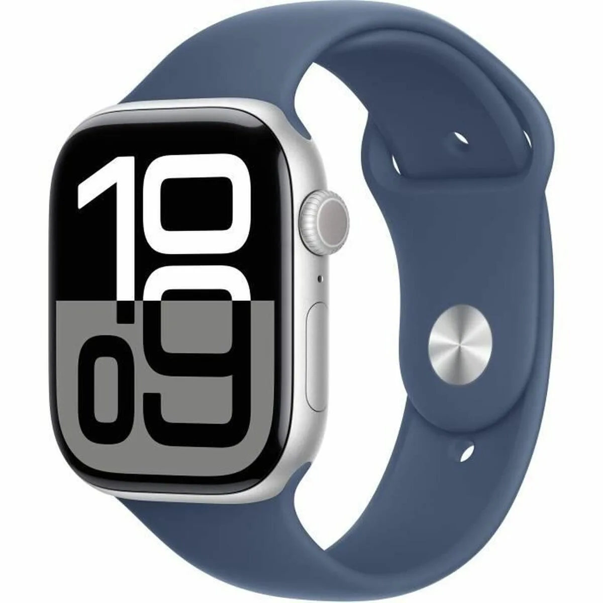 20241219122513_apple_watch_series_10_aluminium_46mm_adiavrocho_me_palmografo_silver_me_denim_sport_band_m_l.jpeg Apple Watch Series 10 Aluminium 46mm Αδιάβροχο με Παλμογράφο (Silver με Denim Sport Band - M/L) - Image 1