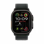 Apple Watch Ultra 2 2024 Titanium 49mm Αδιάβροχο με eSIM και Παλμογράφο (Black με Black Trail Loop - S/M)
