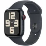 Apple Watch SE 2024 Cellular Aluminium 44mm Αδιάβροχο με eSIM και Παλμογράφο (Midnight Sport Band - M/L)