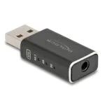 Εξωτερική Gaming Κάρτα Ήχου Delock 68001 1x 3.5mm Σύνδεση Usb Μαύρο 68001