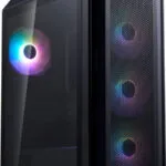 Adata Valor Air Plus Gaming Midi Tower Κουτί Υπολογιστή με Πλαϊνό Παράθυρο και ARGB Φωτισμό Μαύρο