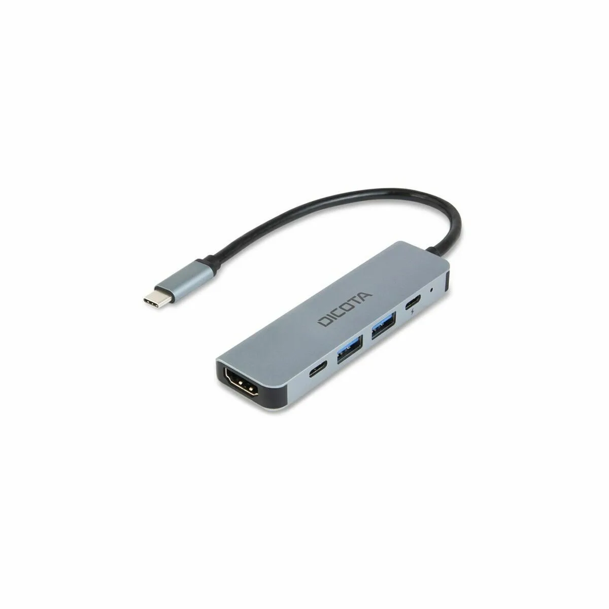Dicota USB-C Docking Station με HDMI 4K PD Ασημί (D32060) - Image 1