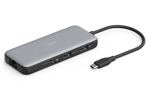 Digitus USB-C Docking Station με HDMI 4K PD Ethernet Γκρι (DA-70915) - Image 1
