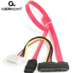 Gembird 7-Pin SATA III - 22-Pin SATA III + Molex 4 pin Cable 0.35m Κόκκινο (CC-SATA-C1)