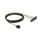 DeLock Mini SAS - 4x 7-Pin SATA III Angle (90°) Cable 1m (85685)