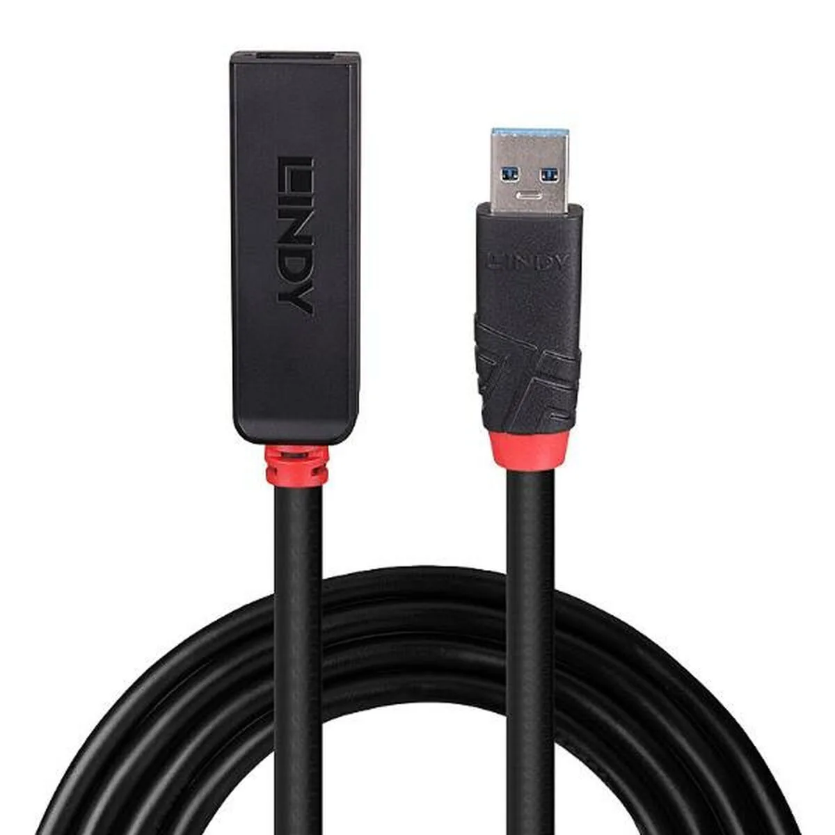 Lindy USB 2.0 Cable USB-A male - USB-A female Μαύρο 10m 43403 - Image 1