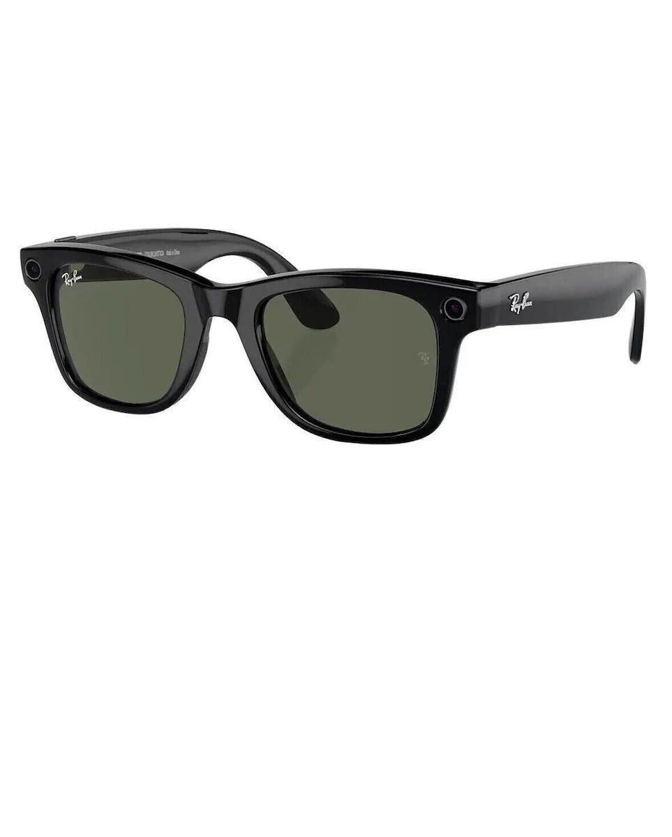 20250113130439_ray_ban_gyalia_iliou_me_prasino_skeleto_kai_prasino_polarized_fako_rb4006_601_71.jpeg Ray Ban Wayfarer Meta Rw4006 Electro Smart Glasses - Image 1