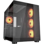 Cougar FV150 RGB Gaming Midi Tower Κουτί Υπολογιστή με Πλαϊνό Παράθυρο Μαύρο