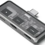 Αντάπτορας Satechi Mobile Xr Hub Microsd Reader Γυαλιά Ar Xr Type-c Male 1 X Type-c 100w 1 X Type-c 10gbps 4k@60hz 1 X Microsd Space Grey St-hxrsdm