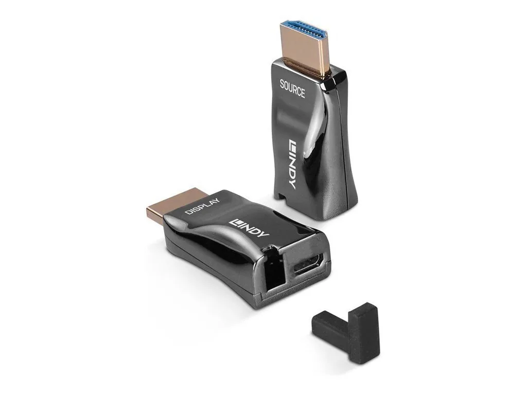 Αξεσουάρ Εικόνας Lindy 300m Hdmi 4k60 Fiber Optic Dongle Extender - Image 1