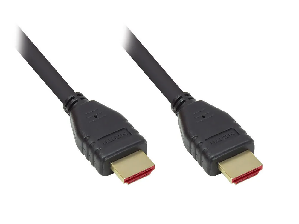 Good Connections HDMI 2.1 Ultra High Speed 48Gbps 4K 120Hz HDR VRR Cable HDMI male - HDMI male 1.5m Μαύρο - Image 1