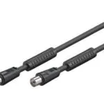 Good Connections Καλώδιο Κεραίας Coax male - Coax female Μαύρο 10m 1τμχ