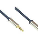 Good Connections Καλώδιο Ήχου 3.5mm male - 3.5mm female Μαύρο 5m με Επίχρυσους Ακροδέκτες