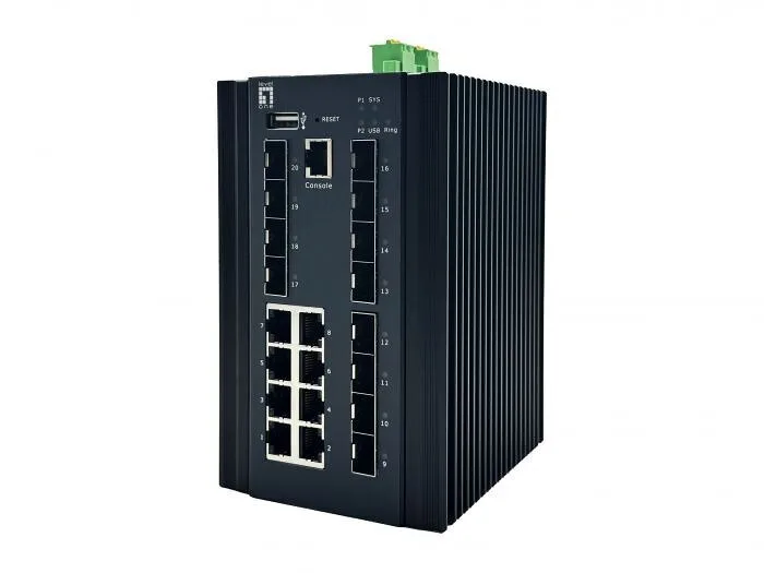 20250120123658_level_one_igu_2072_managed_l2_switch_me_8_thyres_gigabit_1gbps_ethernet_kai_12_sfp_thyres.jpeg Level One IGU-2072 Managed L2 Switch με 8 Θύρες Gigabit (1Gbps) Ethernet και 12 SFP Θύρες - Image 1
