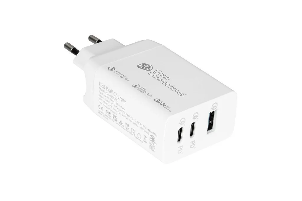 20250120124606_good_connections_fortistis_choris_kalodio_gan_me_thyra_usb_a_kai_2_thyres_usb_c_65w_power_delivery_quick_charge_4_polychromos_pca_w007w.jpeg Good Connections Φορτιστής Χωρίς Καλώδιο GaN με Θύρα USB-A και 2 Θύρες USB-C 65W Power Delivery / Quick Charge 4+ Πολύχρωμος - Image 1