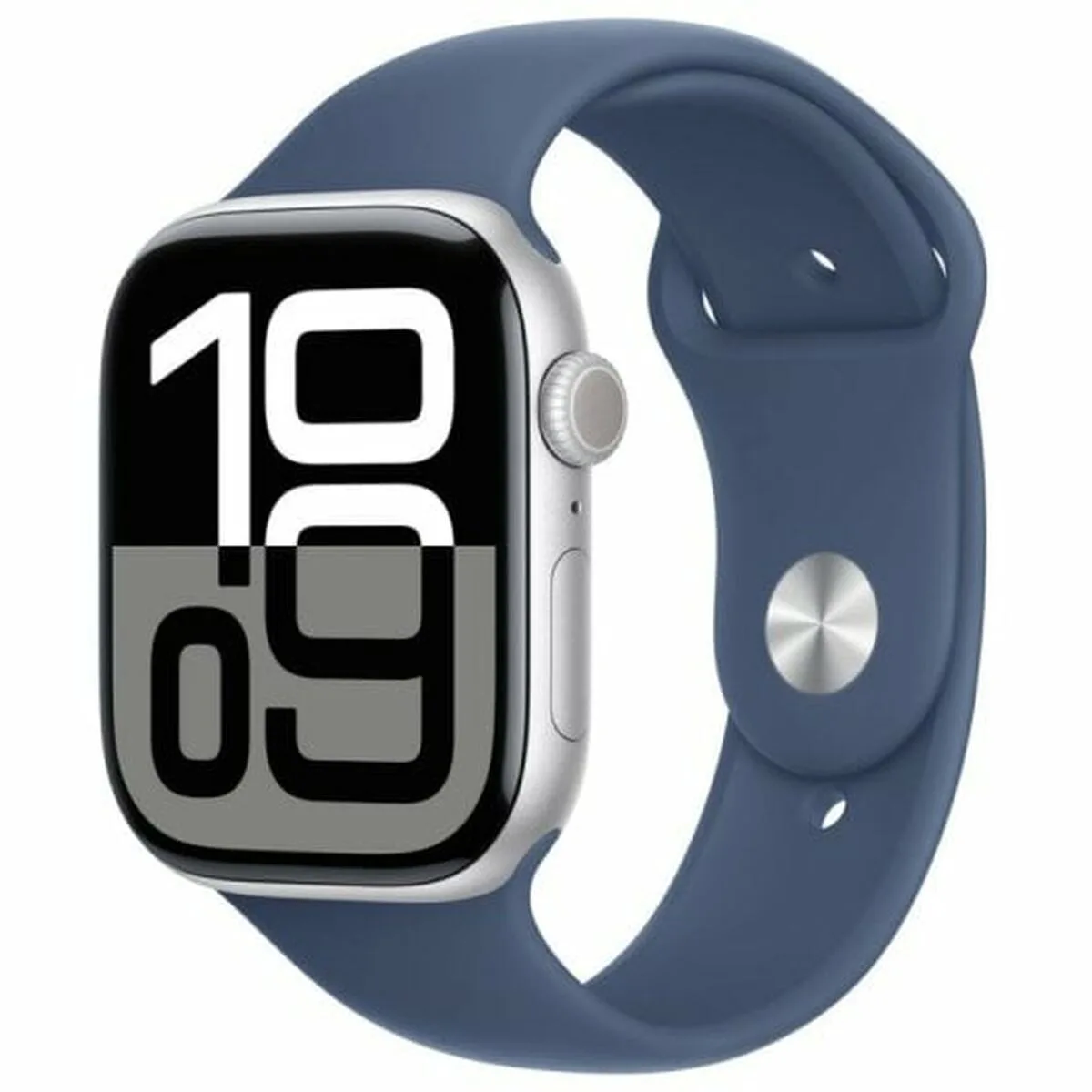 Apple Watch Series 10 Cellular Aluminium 46mm Αδιάβροχο με eSIM και Παλμογράφο (Sport Blue Denim - S/M) - Image 1