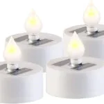 Διακοσμητικό Φωτιστικό Realpower Led Solar Tealight Stl-4 4 Pieces
