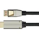 Python Cable DisplayPort male - HDMI male 1m Μαύρο (GC-M0216)