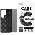 PanzerGlass Feature Heat Beat Back Cover Tempered Glass / Σιλικόνης Μαύρο (Galaxy S25 Ultra) CRRFEHBG38488