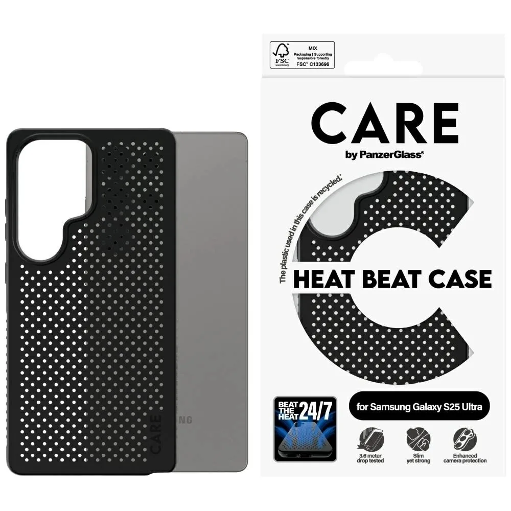 20250127114430_panzerglass_feature_heat_beat_back_cover_mayro_galaxy_s25_ultra.jpeg PanzerGlass Feature Heat Beat Back Cover Tempered Glass / Σιλικόνης Μαύρο (Galaxy S25 Ultra) CRRFEHBG38488 - Image 1