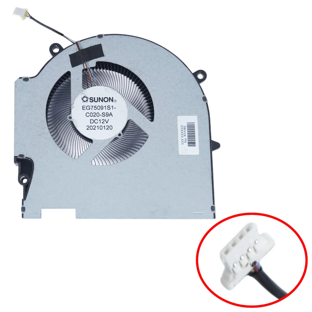 Ανεμιστηράκι Laptop Gpu Cooling Fan Hp Omen 17-ck1023tx 9z614p8q 17-ck1000ci 67j30ea 17-ck1000na 673r9ea 17-ck1000na 673r9ear Eg75091s1-c020-s9a M57139-001 Tpn-q266 4pin Κωδ.81410 - Image 1