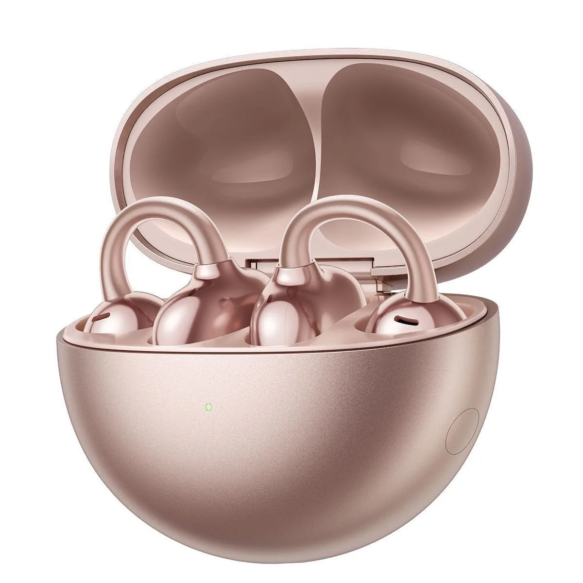 Huawei FreeClip Earbud Bluetooth Handsfree Ακουστικά με Αντοχή στον Ιδρώτα και Θήκη Φόρτισης Ροζ Χρυσά - Image 1