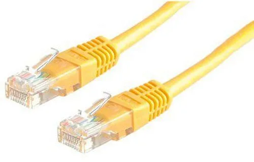 20250129133415_roline_u_utp_cat_5e_cable_0_5m_kitrino_21_15_0522.jpeg Roline U/UTP Cat.5e (Gigabit) Καλώδιο Δικτύου Ethernet 0.5m Κίτρινο 21.15.0522 - Image 1