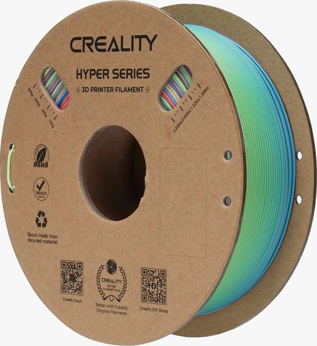 20250131101125_creality3d_hs_pla_3d_printer_filament_1_75mm_1kg_3301010425.jpeg Creality3D HS-PLA 3D Printer Filament 1.75mm Rainbow Wild Blossom 1kg 3301010425 1τμχ (Spool) - Image 1