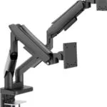 LC-Power LC-EQ-A34B-D Βάση Γραφείου για 2 Οθόνες έως 34" με Βραχίονα