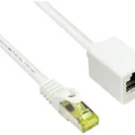 Alcasa S/FTP Cat.7 (10Gbps) Καλώδιο Δικτύου Ethernet 5m Λευκό