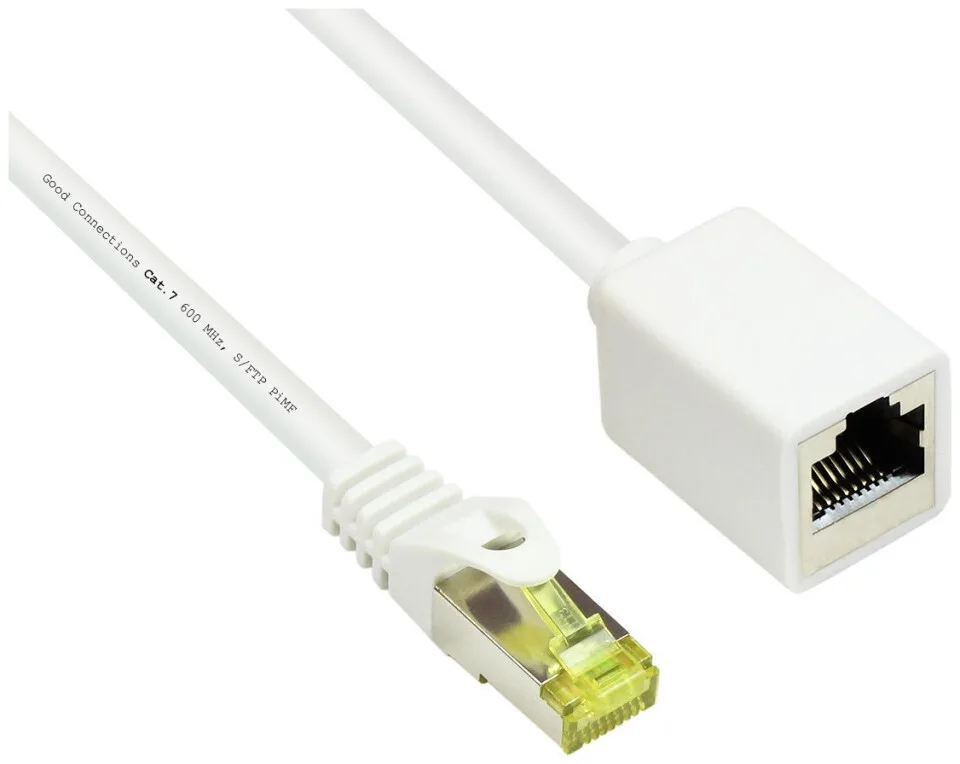 Alcasa S/FTP Cat.7 (10Gbps) Καλώδιο Δικτύου Ethernet 5m Λευκό - Image 1