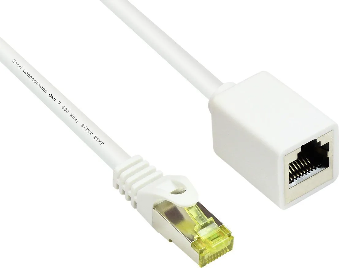 Good Connections S/FTP Cat.7 (10Gbps) Καλώδιο Δικτύου Ethernet 1m Λευκό 8070VR-010W - Image 1