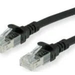 Roline S/FTP Cat.6a (Gigabit) Καλώδιο Δικτύου Ethernet 0.3m Μαύρο 21.15.2975